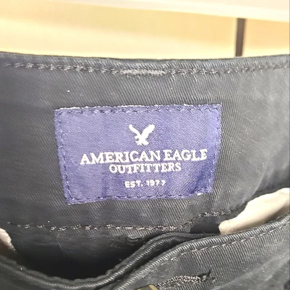 AE Black Artist Stretch Flare Women's Size 8 - Picture 2 of 4